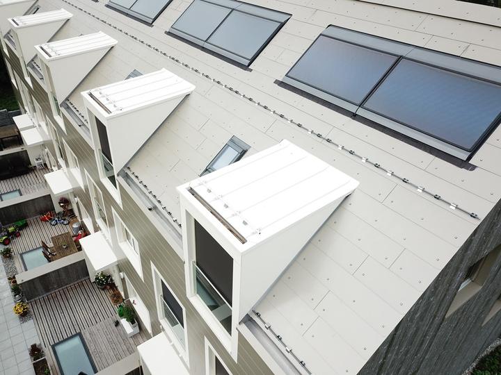 Lukarnen- und Kaminbekleidung, Arbeit der Concenti GmbH