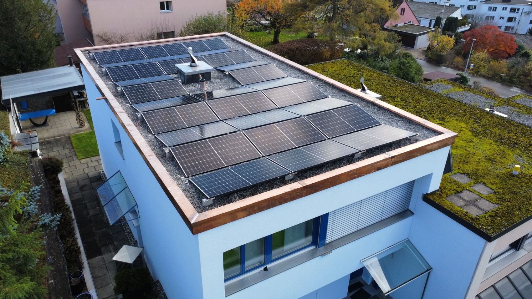 Energetische Flachdachsanierung Wettswil